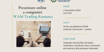 Prezentarea online a companiei WAM Trading Romania SRL