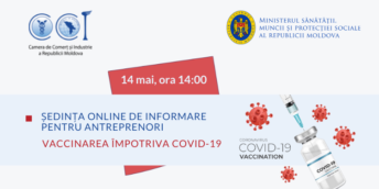 CCI a RM invită antreprenorii la dialogul online “Imunizare anti-COVID-19”