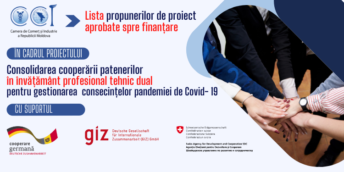 Lista propunerilor aprobate spre finanțare în cadrul proiectul ”Consolidarea cooperării partenerilor în ÎPT pentru gestionarea consecințelor pandemiei de Covid- 19”