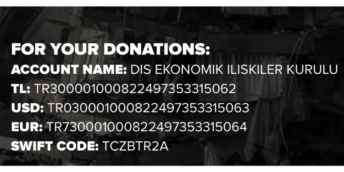 Donații pentru poporul turc!