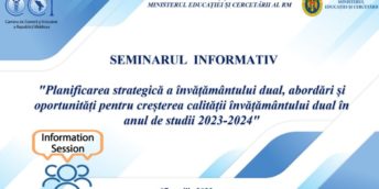 La CCI s-a desfășurat seminarul “Planificarea strategică a învățământului dual, abordări și oportunități pentru creșterea calității învățământului dual în anul de studii 2023-2024”