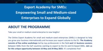 CCI invită IMM-urile la „Academia Exportatorului”, organizată în cadrul proiectului „EU4Business: Connecting Companies”