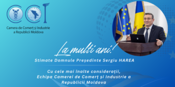 Felicitări cu ocazia Zilei de Naștere, Președintelui CCI a RM Sergiu HAREA!
